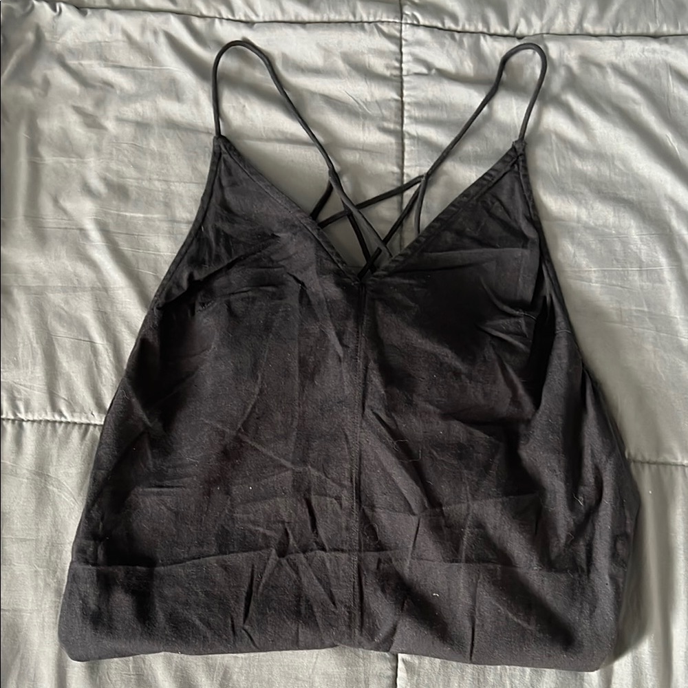 Topshop Strappy Black Romper Size 4-6 (S)